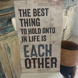 Rustic Wall Art with Inspirational Quote